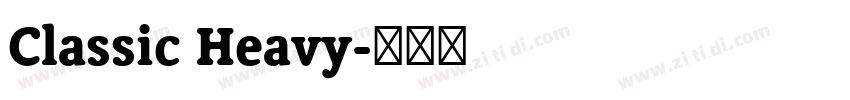 Classic Heavy字体转换